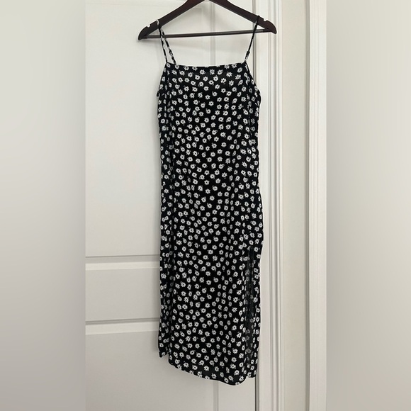 Garage floral slip dress size XS/S black white - Picture 1 of 7